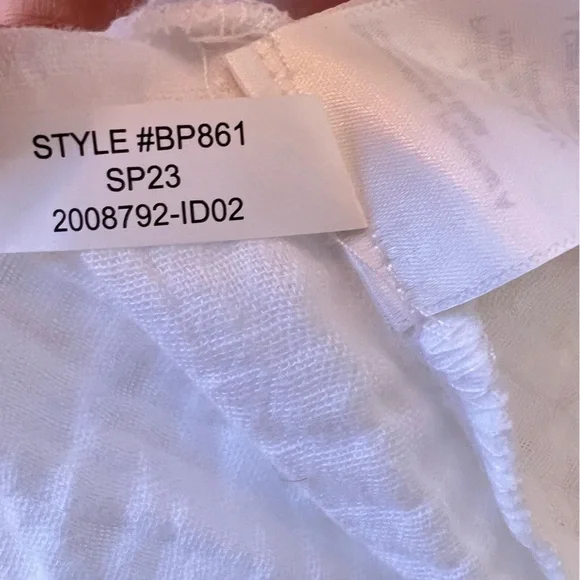 NWT J.CREW White Soft Cotton Gauze V-Neck Long Sleeve Midi Dress M - Picture 9 of 15